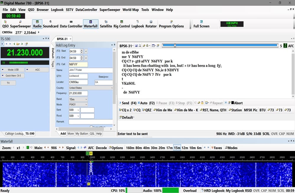 Ham Radio Deluxe Digital Modes DM-780 